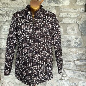 Northern Reflections Black and Brown Patterned Jacket